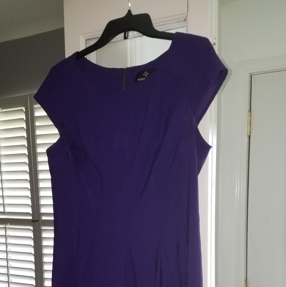 True Purple knee length dress